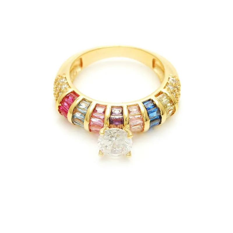 Mix Zircon Dame Ring Design