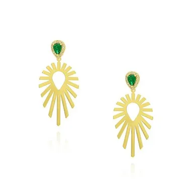 Pæreform dingle øredobber kvinner