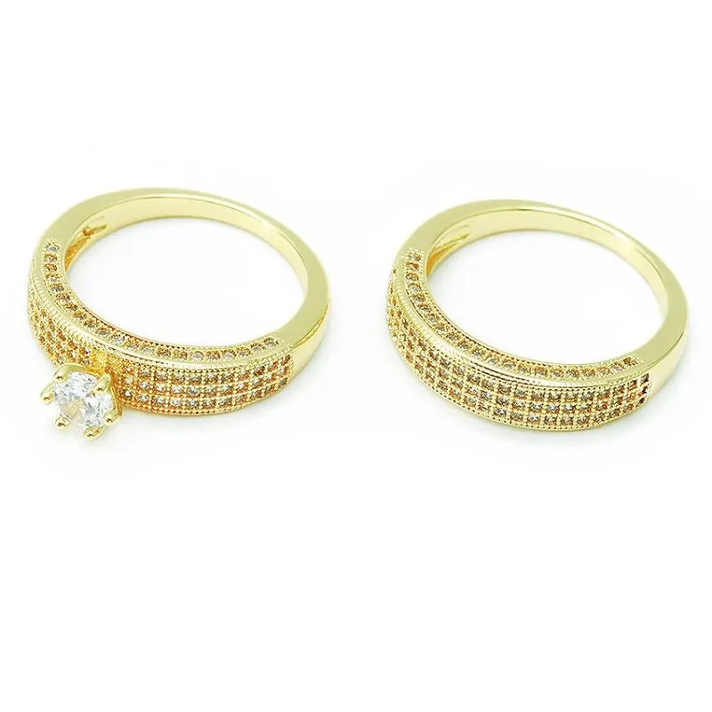 Unikt gullbelagt bruderingsett